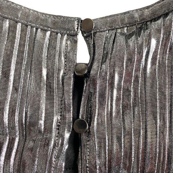 Sabina Musayev Gal Metallic Two-Tone Maxi Dress Sz S NWT Modern Contemporary - Picture 8 of 13